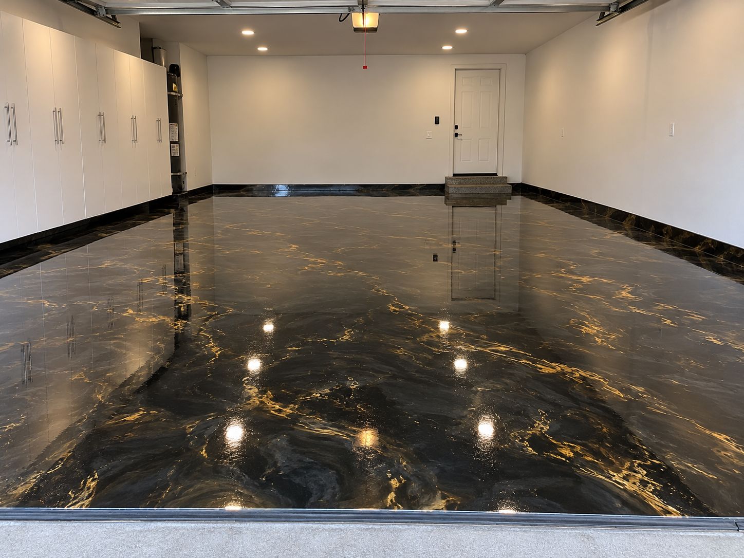 Metallic epoxy floor near Hazel Dell