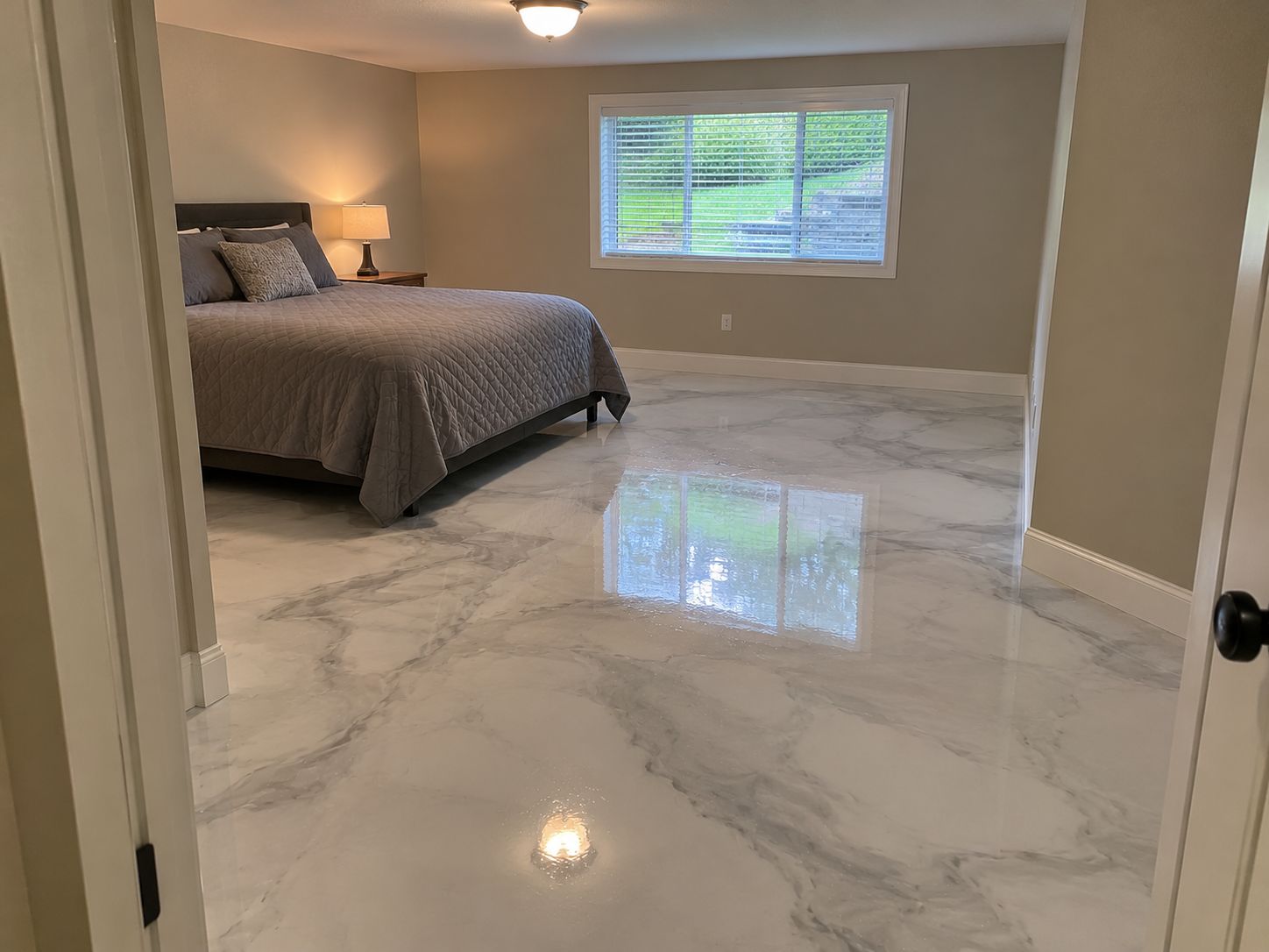 Metallic epoxy floor near Beaverton